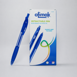 LAPICERO COLOR AZUL RETRACTIL DE 1.0 MM OK210