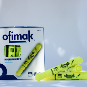 MARCADOR FLUORESCENTE P/B COLOR AMARILLO OFIMAK